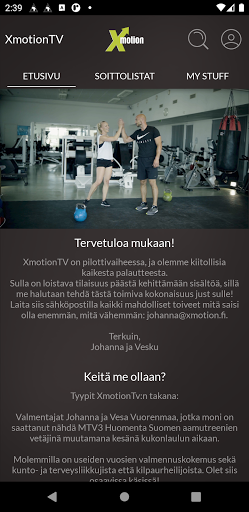 Android application XmotionTV screenshort