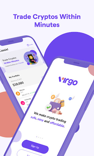 Android application Virgo - Buy & Sell Bitcoin screenshort