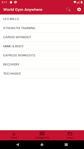 World Gym Anywhere Screen 3