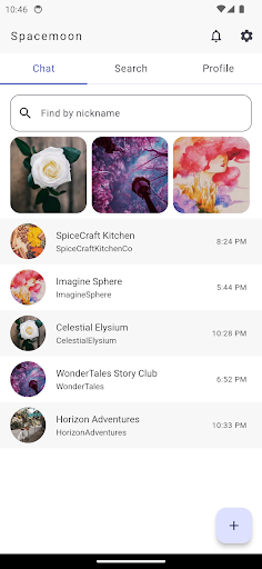 Android application Spacemoon screenshort