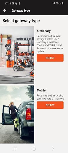 Screenshot of Husqvarna Fleet Services Gatew