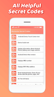 Secret Codes for Motorola 1.2 APK screenshots 3