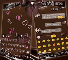 バレンタインチョコレートキーボードのテーマのおすすめ画像4