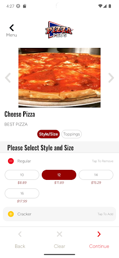 Screenshot of Pizza Pros