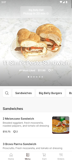 Big Belly Deli Screen 2