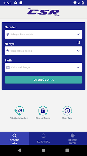 Android application CSR Seyahat screenshort