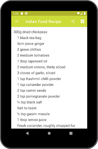 Food Recipe - Indian Screen 3