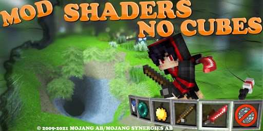 Mod No Cubes Realisctic Shaders for PE