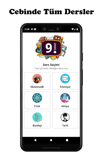 Android application 9.Sınıf Tüm Dersler screenshort