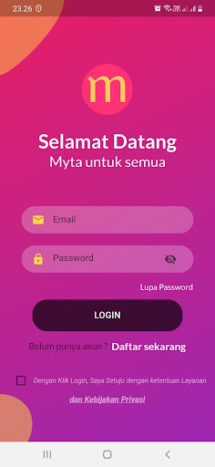 Android application Myta - Media Sosial Indonesia screenshort