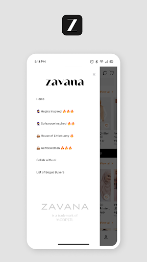 Zavana - Modest Shopping Screenshot 2 - AppWisp.com