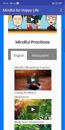 Mindful for Happy Life Screen 2