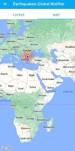 Earthquakes Global Notifier