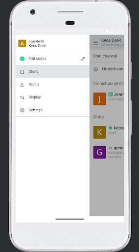 Keos Desk App Screen 2