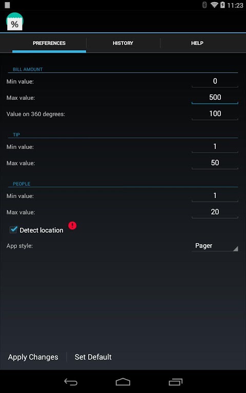 TipCalculator for Android Wearのおすすめ画像3