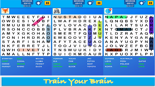 Word Search Games: Word Find Screen 3