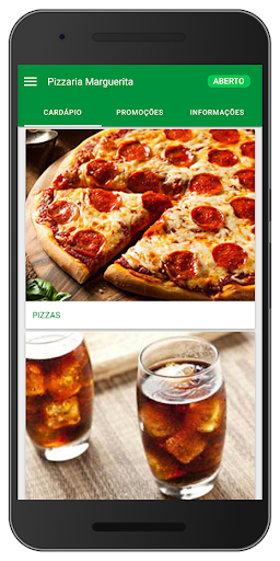 Android application Pizzaria Marguerita screenshort