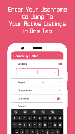 Search By Seller (on eBay) Screen 2