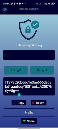 message encryptor Screen 3