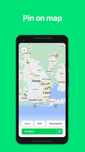 Android application Thrie: Request a Ride screenshort