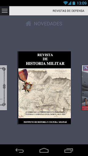 Android application Revistas de Defensa screenshort