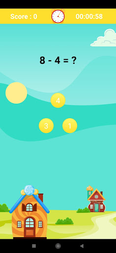 Basic math quiz Screen 3