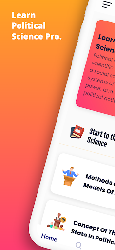 Android application Learn Political Science (PRO) screenshort