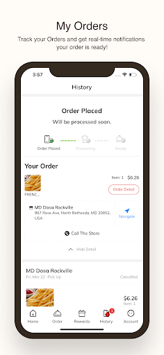 Screenshot of Amrutha MD Dosa
