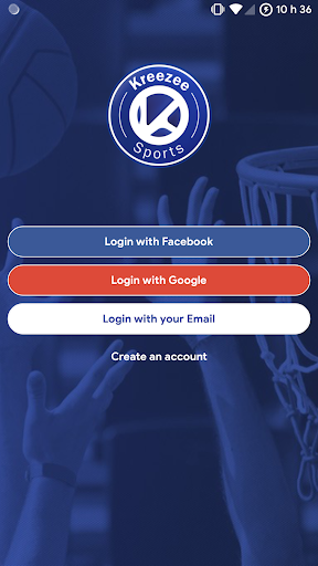 Android application Kreezee Sports screenshort