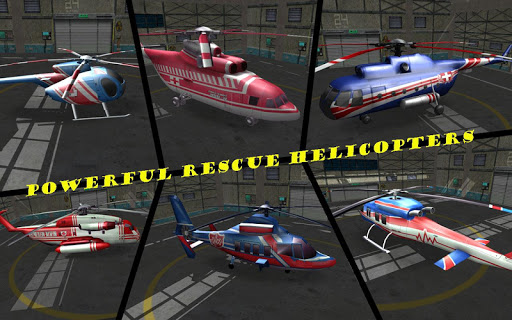 Android application Rescue Helicopter Game screenshort
