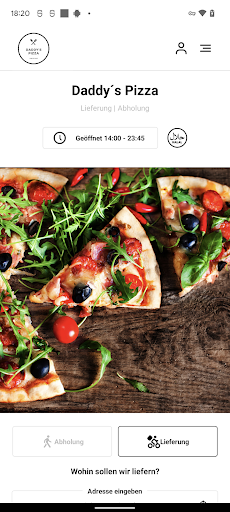 Android application Daddy´s Pizza screenshort