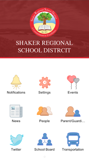 Android application Shaker Reg School District screenshort