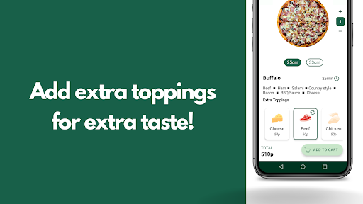 Brightush Pizza: Order Pizza Screen 3