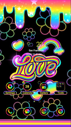 Android application Black Rainbow - Wallpaper screenshort