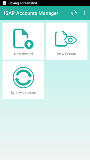 ISAP Accounts Manager Screen 3
