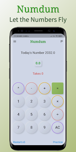 Android application Numdum - Maths Number Game screenshort