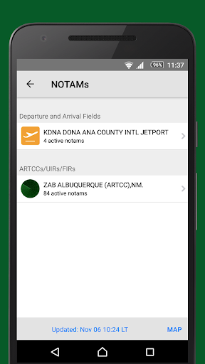 NOTAMs Pro Screen 3