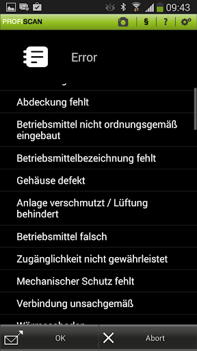 Android application PROFISCAN 2.0 screenshort