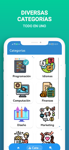 SaberApp - Cursos Online Screen 3