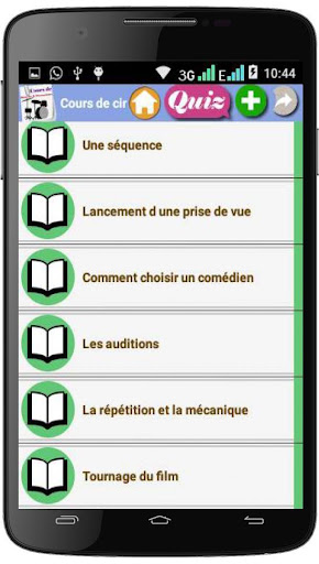 Android application Cours de Cinema screenshort