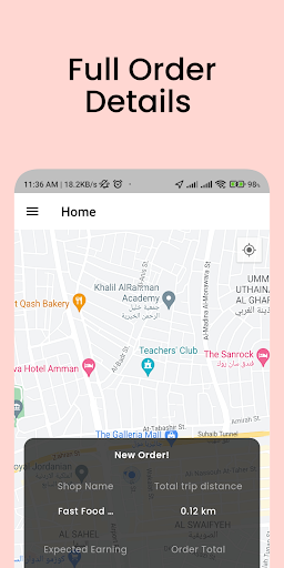 Foodie Naqi Driver Screen 2