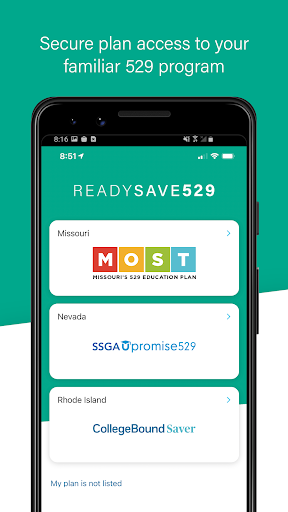 READYSAVE 529 Screen 2