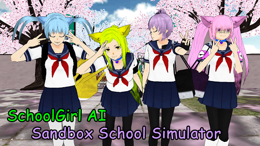 SchoolGirl AI - 3D Multiplayer Sandbox Simulator  screenshots 9