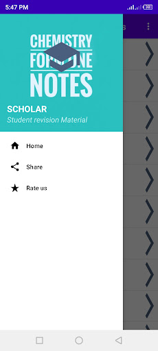 Android application Chemistry notes: form one screenshort