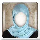 Burka Woman Fashion Photo Suit icon