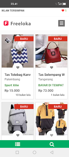 Android application Freeloka - Jual Barang Bekas screenshort