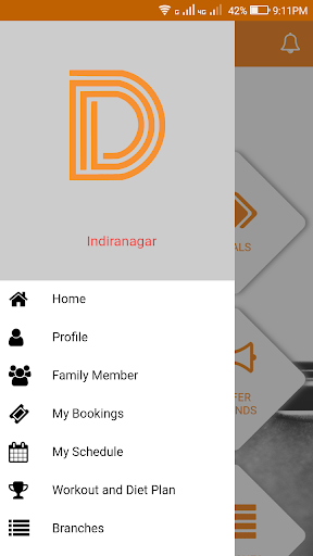 App for gym Screen 3