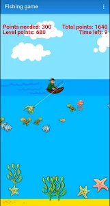 Fishing game: fishing rod