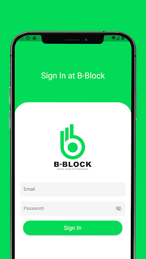 Android application B Block screenshort