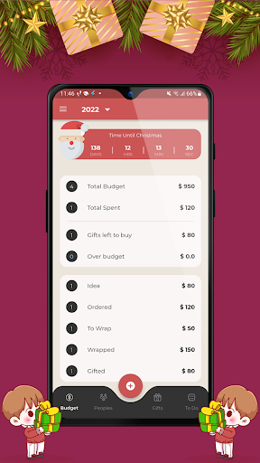 Android application Christmas Gift List screenshort